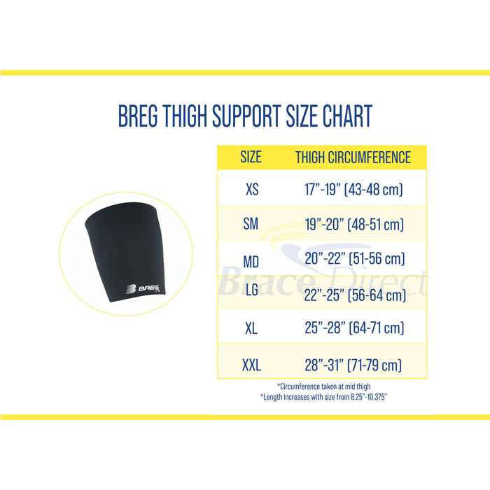 Breg Thigh Compression Support Sleeve