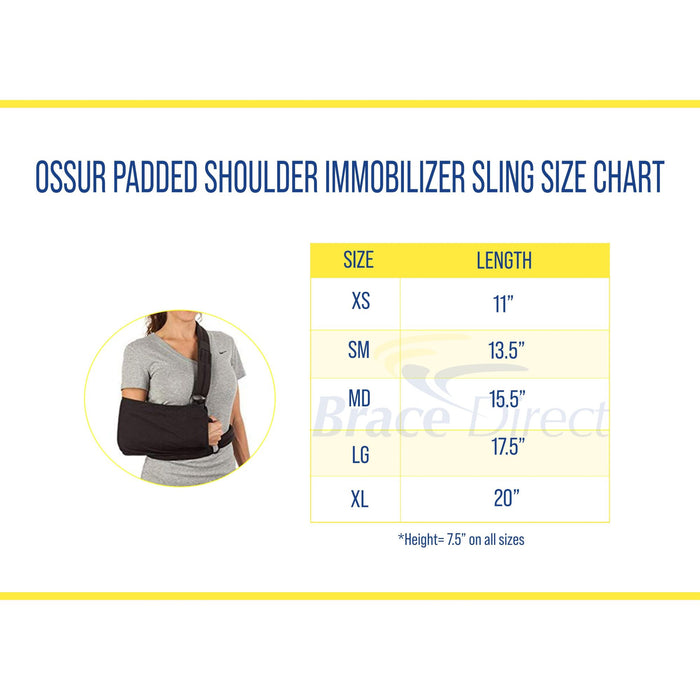 Ossur Padded Shoulder Immobilizer Sling - Comfortable Support for Injury Recovery