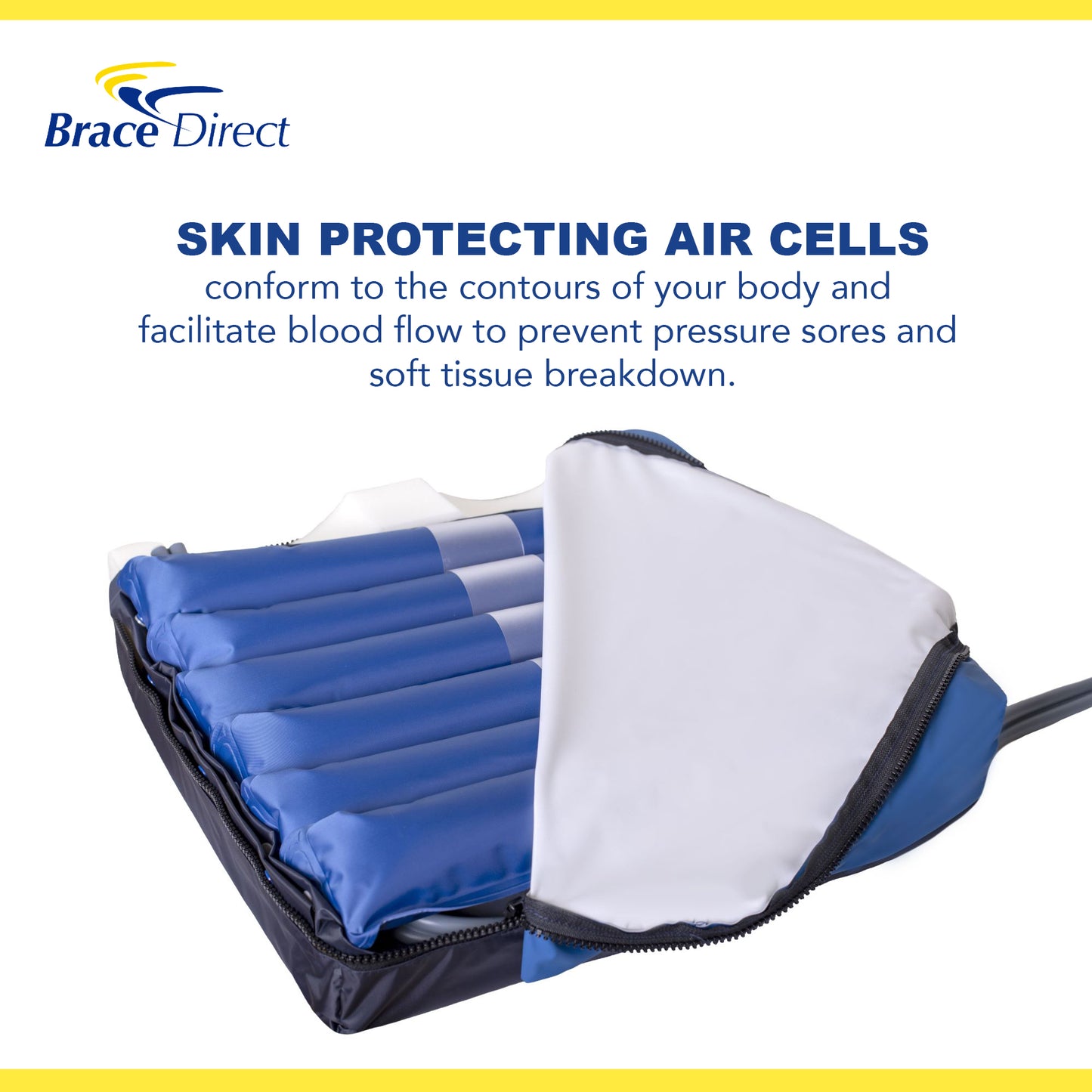 Brace Direct Alternating Pressure Wheelchair Cushion
