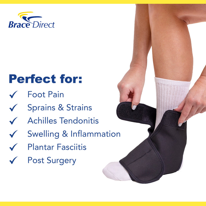 Brace Direct Ankle & Foot Gel Ice Pack - Flexible Cold Therapy for Injury Recovery