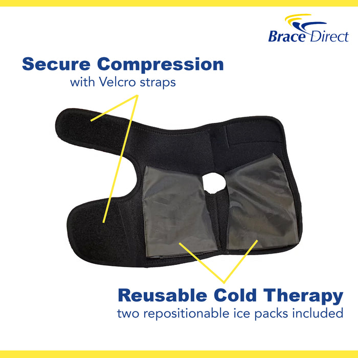 Brace Direct Ankle & Foot Gel Ice Pack - Flexible Cold Therapy for Injury Recovery