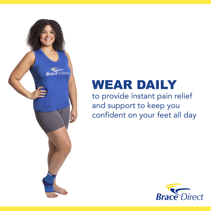 Brace Direct Sport Ankle Compression Sleeve - Athletic Support for Performance & Recovery
