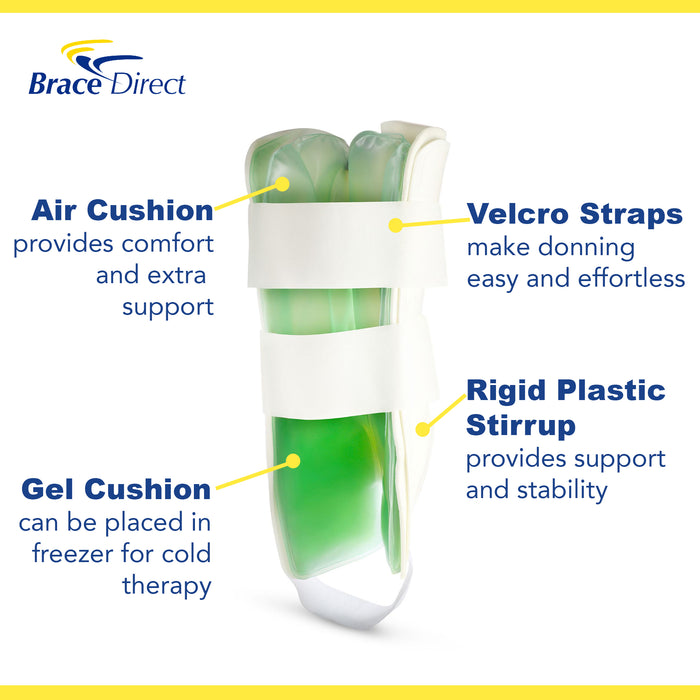 Brace Direct Gel Air Ankle Brace - Cold Therapy & Ankle Support for Sprains & Recovery