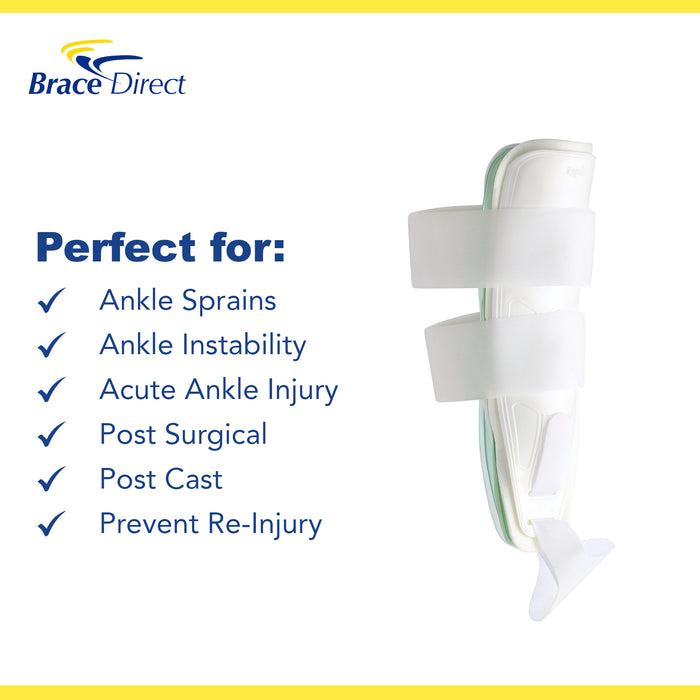 Brace Direct Gel Air Ankle Brace - Cold Therapy & Ankle Support for Sprains & Recovery
