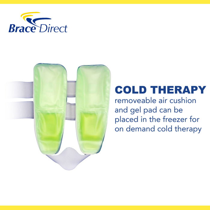 Brace Direct Gel Air Ankle Brace - Cold Therapy & Ankle Support for Sprains & Recovery