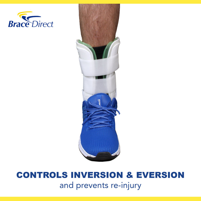 Brace Direct Gel Air Ankle Brace - Cold Therapy & Ankle Support for Sprains & Recovery