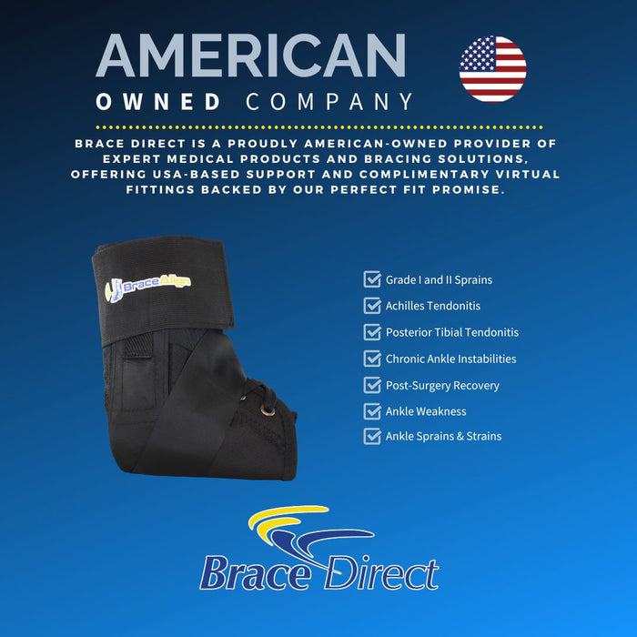 Brace Align Ankle Brace - Professional Support with Figure 8 Strapping | PDAC L1902