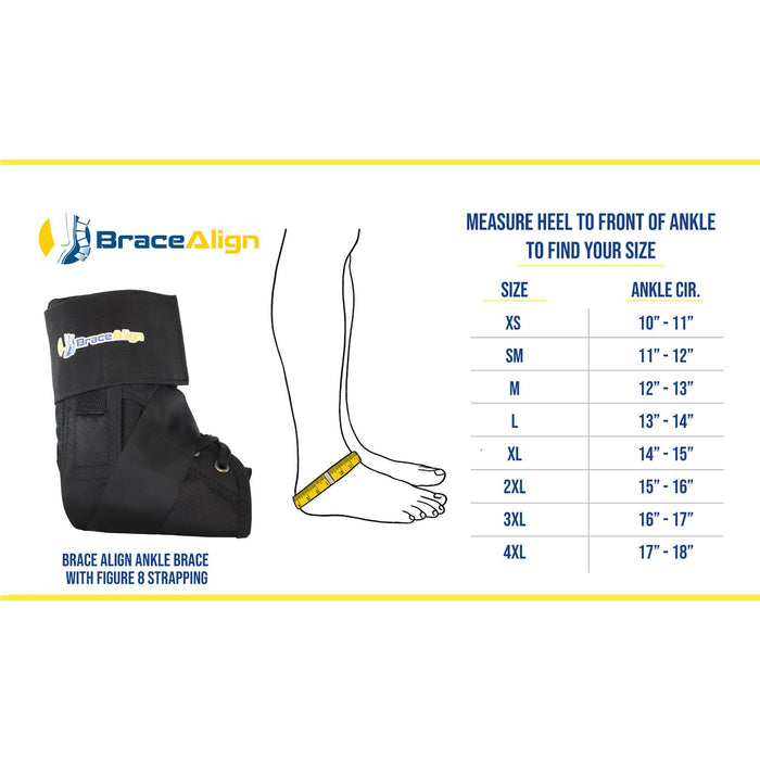 Brace Align Ankle Brace - Professional Support with Figure 8 Strapping | PDAC L1902