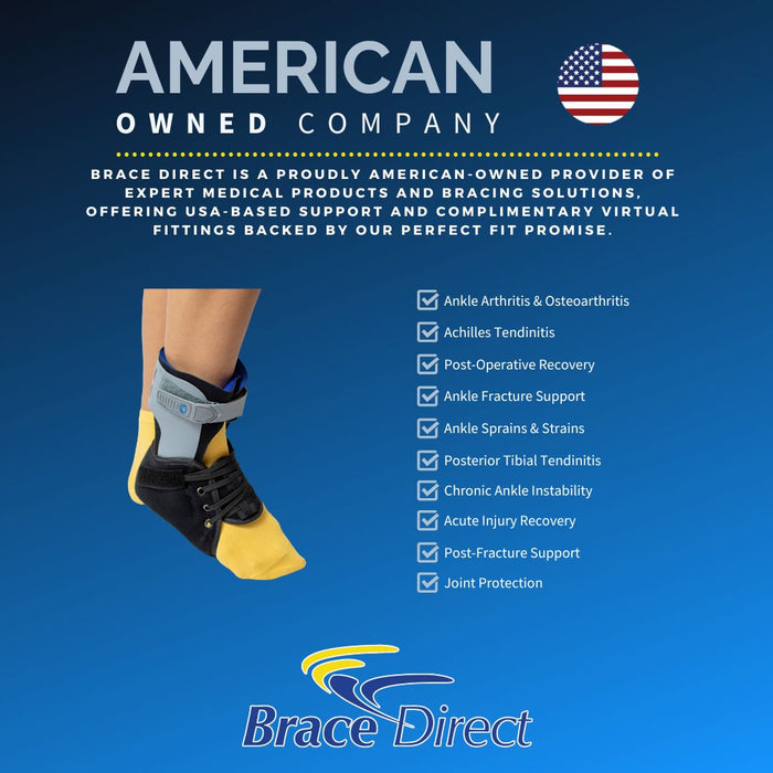 Brace Direct Recovery Ankle Brace - Professional Support for Arthritis & Post-Op Recovery