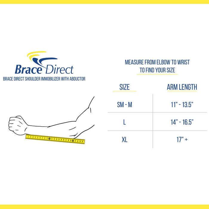 Brace Direct Immobilizer with Abductor - Professional Shoulder Support for Surgery Recovery