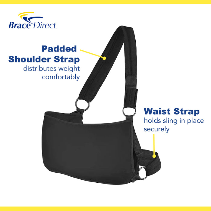 Brace Direct Deluxe Shoulder Immobilizer - Complete Support for Rotator Cuff & Joint Recovery