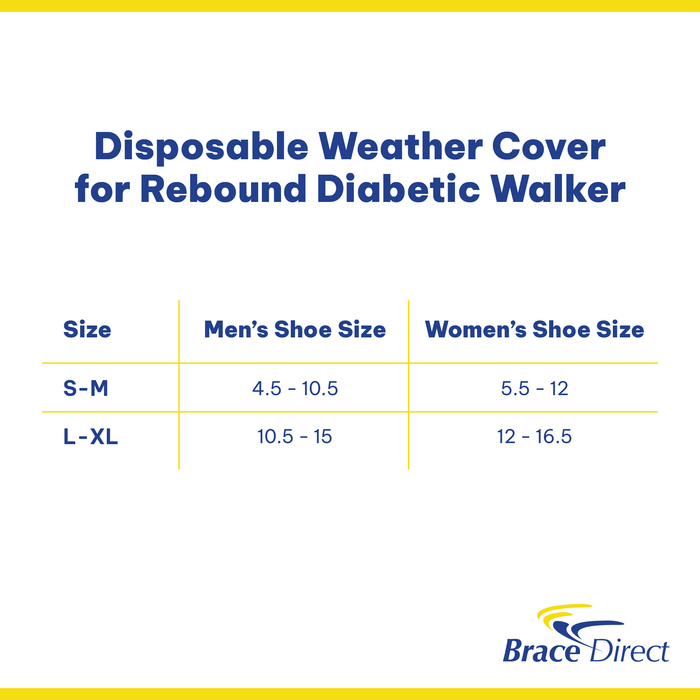 Ossur Disposable Weather Cover - Waterproof Protection For Diabetic Walker Boots
