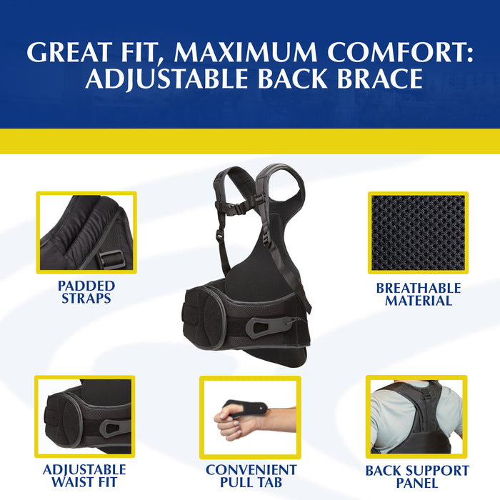 Brace Align Tlso Thoracic Back Support Brace L0456 L0457 - For Posture And Back Pain Relief