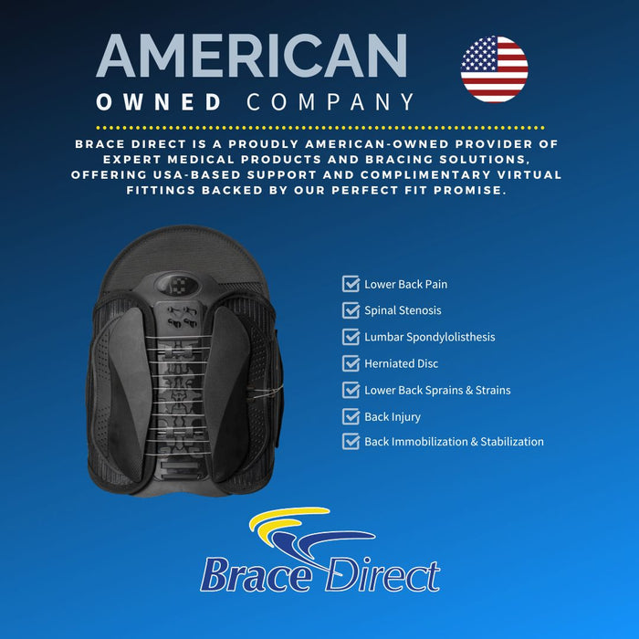 Brace Direct Contoured LSO Brace with Adjustable Lumbar Support