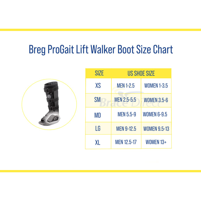 Breg Progait Lift Walker Boot For Ankle And Foot Injuries