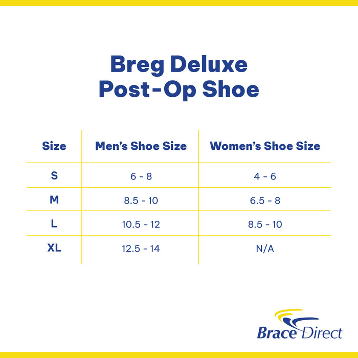 Breg Deluxe Post Op Shoe L3260 - Comfortable Support For Foot Surgery Recovery