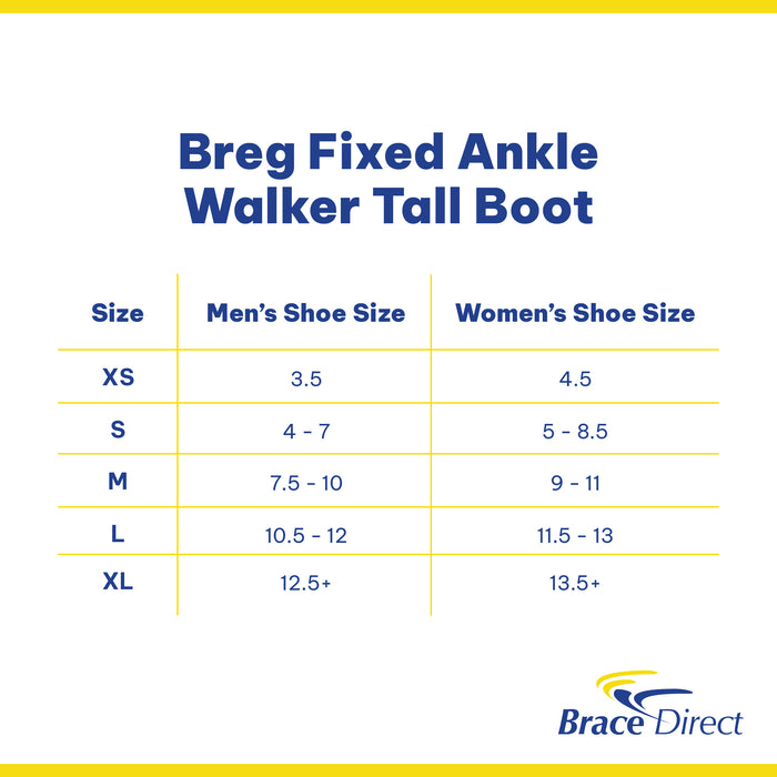 Breg Fixed Ankle Walker Boot - Medical Walking Boot for Fractures & Recovery | L4387, L4386