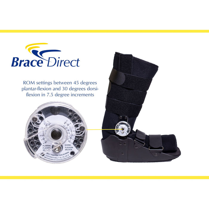 Brace Direct Rom Cam Walker-Tall - Adjustable Range Of Motion Walking Boot
