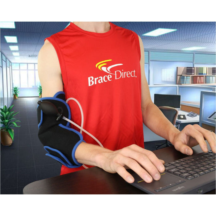 Brace Direct Elbow Ice Wrap with Compression - Cold Therapy for Athletes