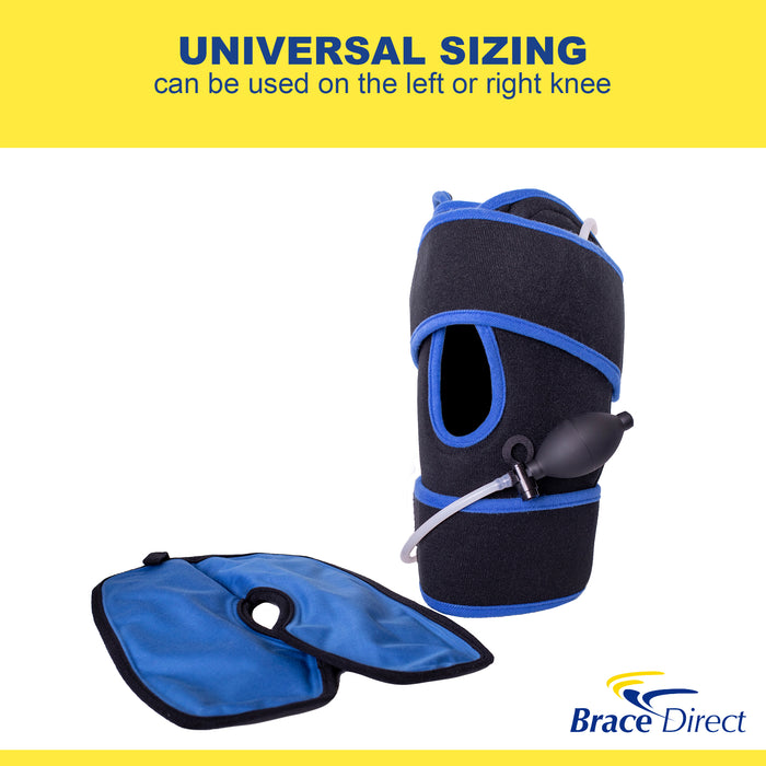 Brace Direct Knee Ice Pack Wrap with Compression - Professional Cold Therapy for Pain Relief & Recovery