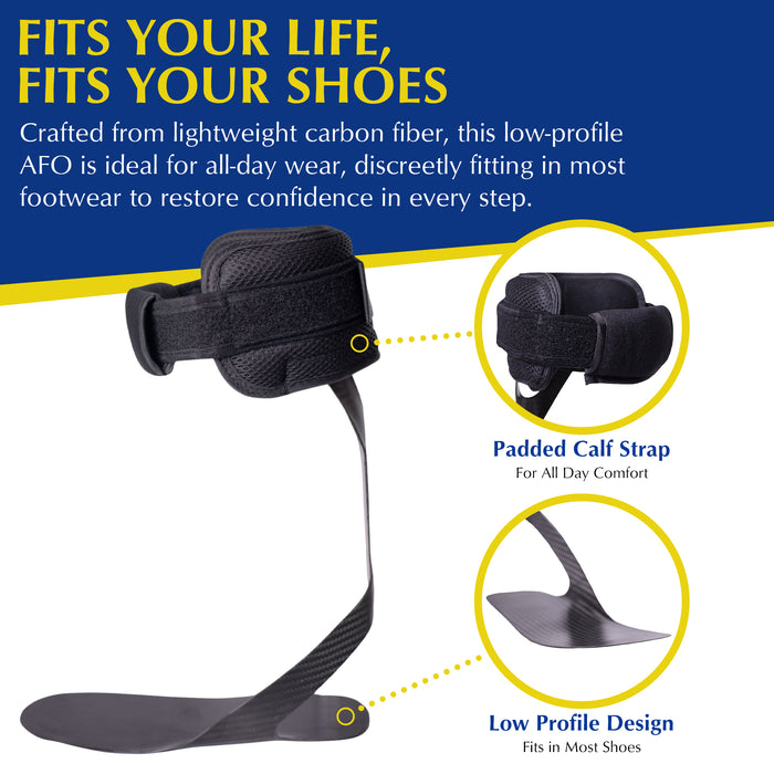 Brace Direct Carbon Fiber AFO – Lightweight Support for Foot Drop and Enhanced Mobility