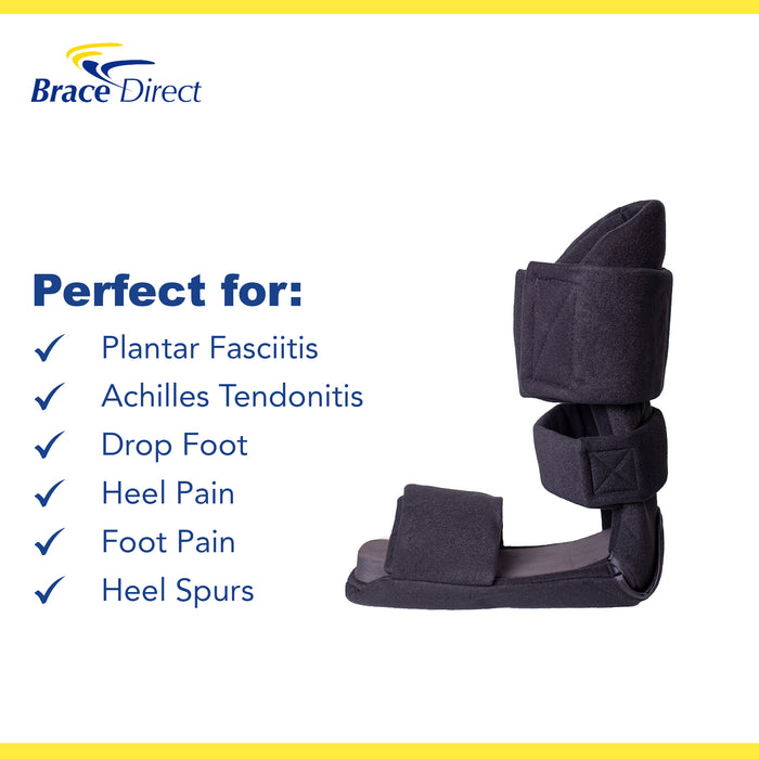 Brace Direct 90 Degree Comfort Padded Night Splint - Premium Relief for Plantar Fasciitis & Heel Pain