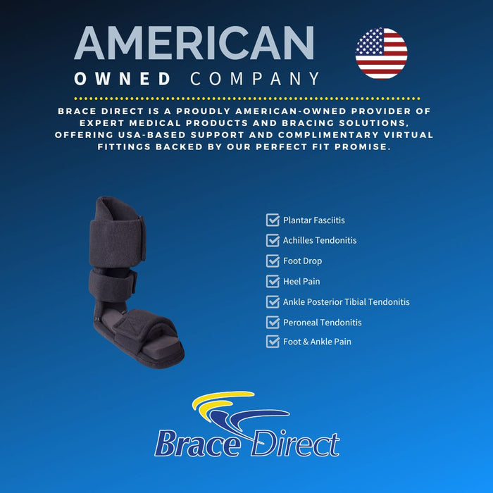 Brace Direct 90 Degree Comfort Padded Night Splint - Premium Relief for Plantar Fasciitis & Heel Pain