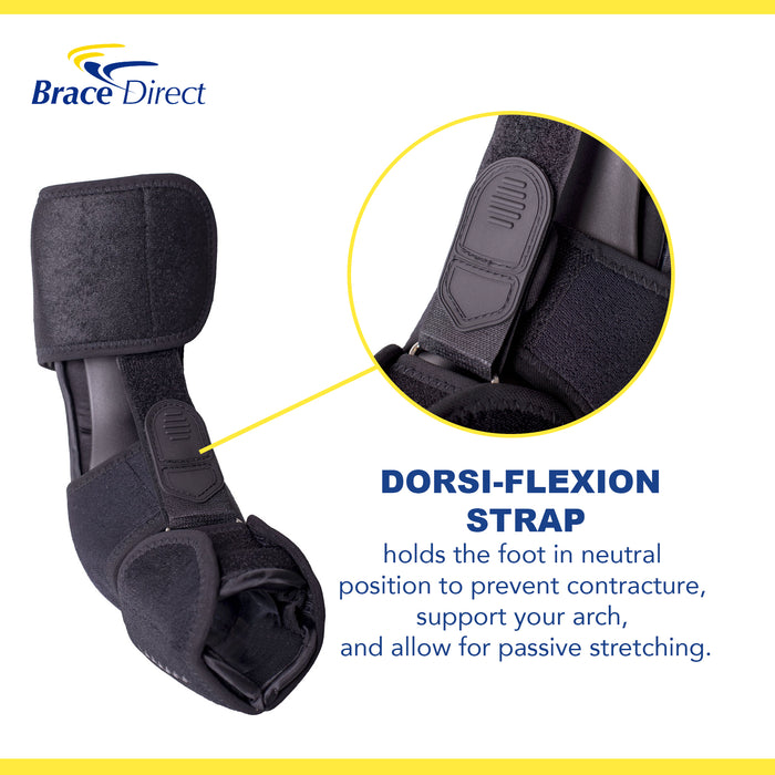 Brace Direct Plantar Fasciitis Premium Night Splint - Deluxe Foot Pain Relief