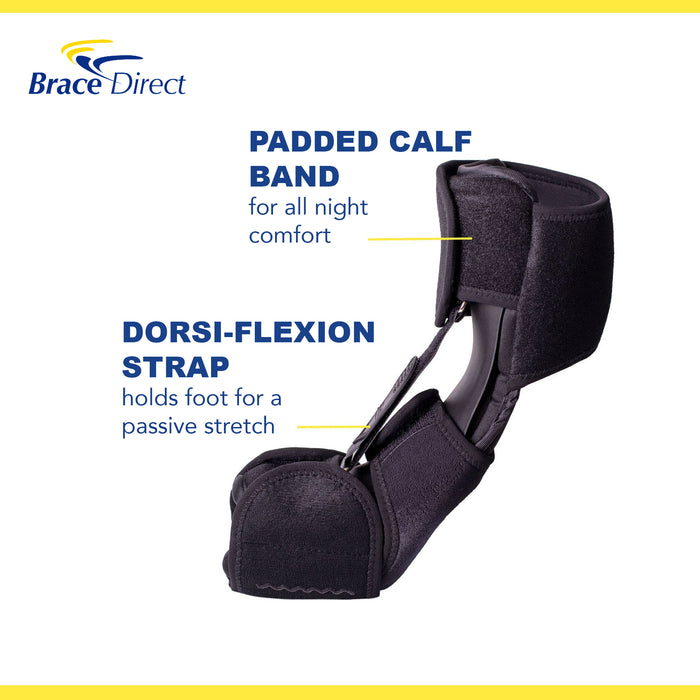 Brace Direct Plantar Fasciitis Premium Night Splint - Deluxe Foot Pain Relief