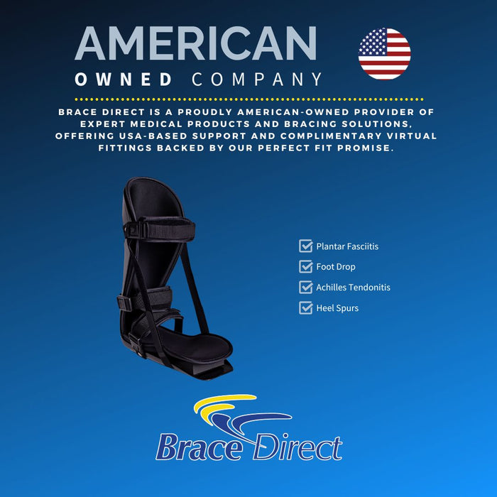 Brace Align Adjustable Night Splint L4396/L4397 - Support for Plantar Fasciitis, Achilles Tendonitis, and Foot Drop