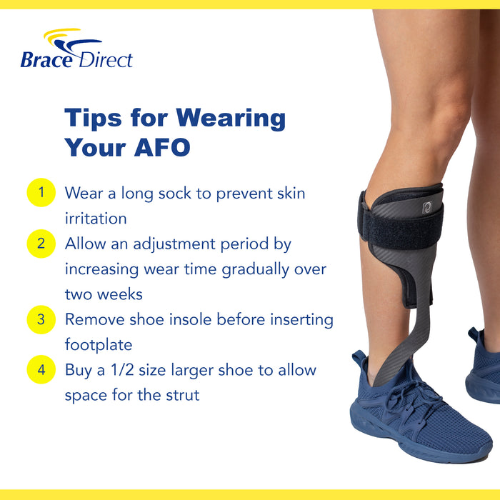 Guardian Elite AFO Rehabilitator L1932 - Lightweight Carbon Fiber AFO Brace for Foot Drop Recovery