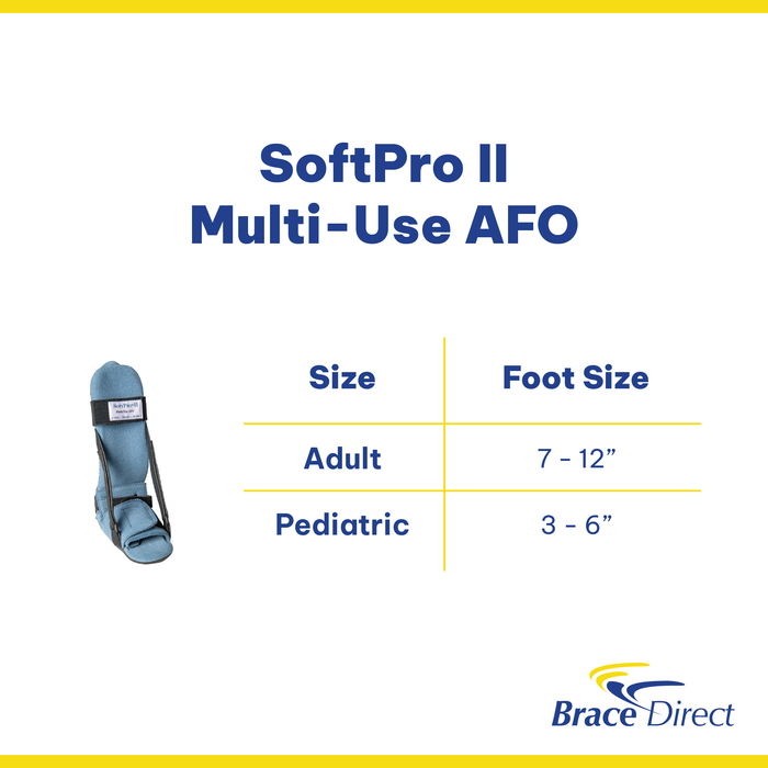 OCSI SoftPro II MultiUse AFO L4396 - Advanced Foot and Ankle Support for Contractures & Foot Drop