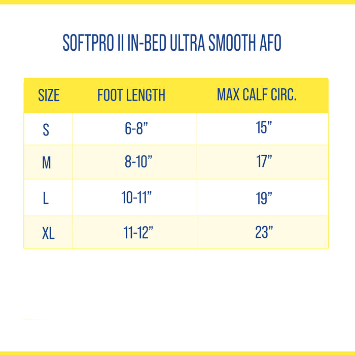 OCSI SoftPro II In-Bed UltraSmooth AFO L4396/L4397 - Foot and Ankle Support with Skin Protection