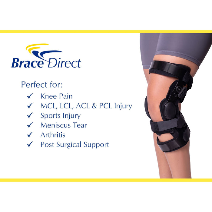 Brace Direct Dual Hinged ACL Knee Brace - Secure Recovery for Knee Injuries and Surgeries