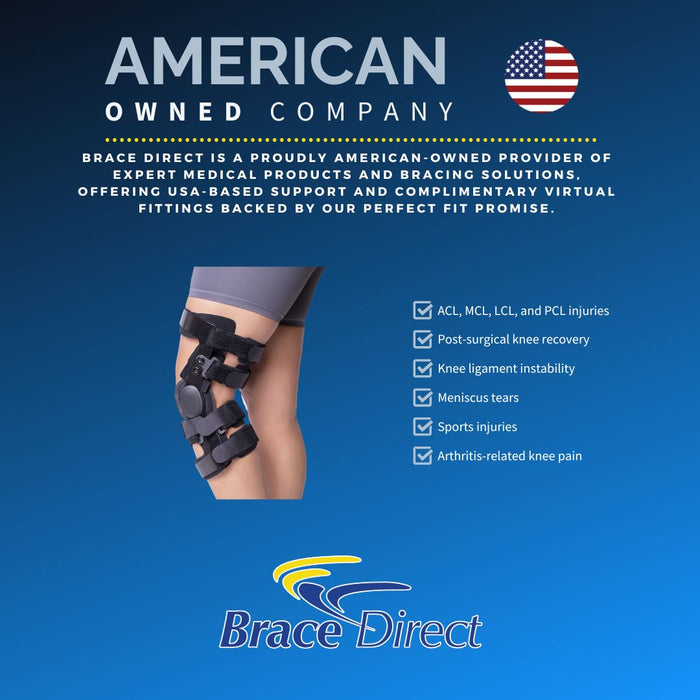 Brace Direct Dual Hinged ACL Knee Brace - Secure Recovery for Knee Injuries and Surgeries