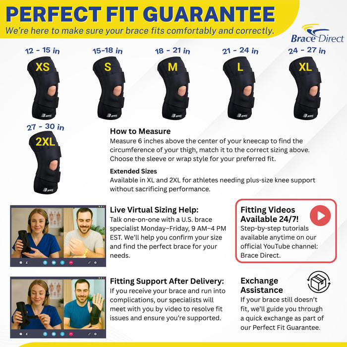 Breg Lateral Stabilizer Neoprene Knee Support Brace for Patellar Tracking - A4467and Lateral Instability - Advanced Pain Relief