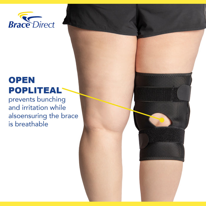 Brace Direct Deluxe Plus Size Internal Hinged Knee Brace | Adjustable ROM Support for Bariatric Patients Up to 8XL