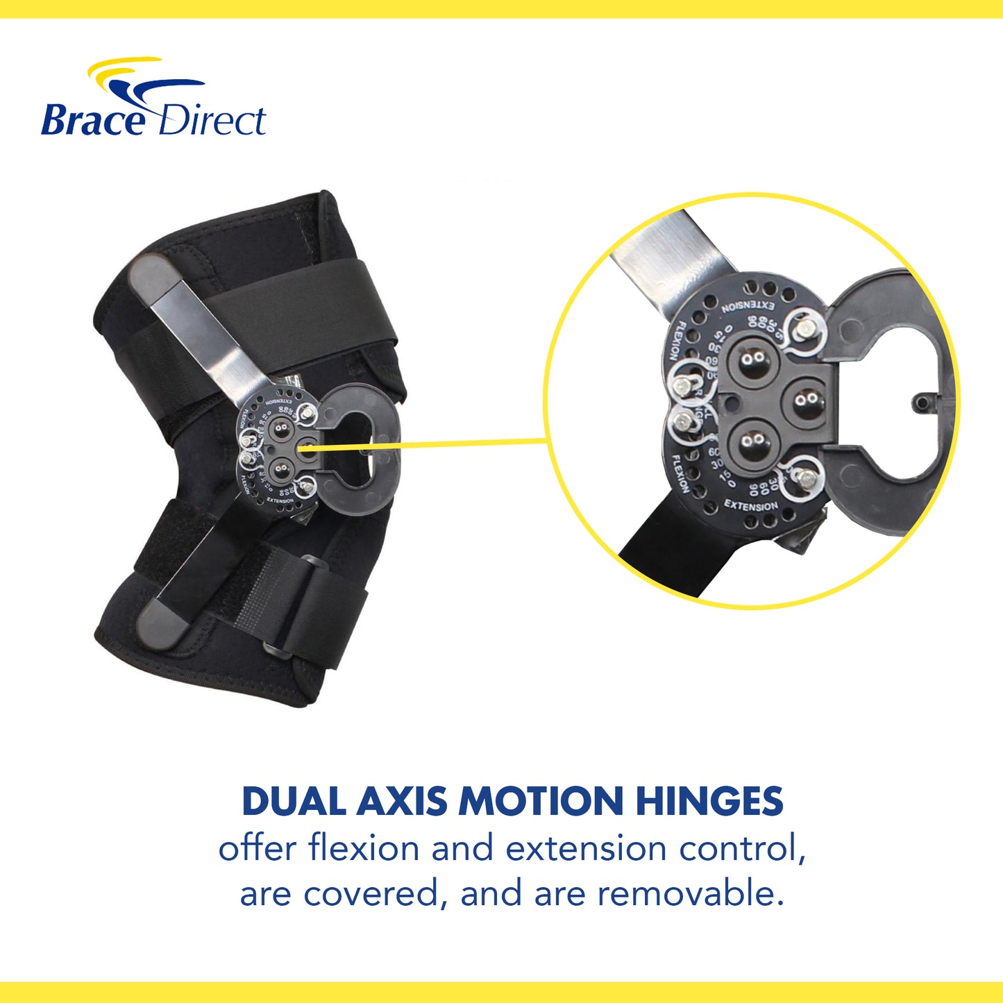 Brace Direct Internal Deluxe Knee Brace with Hinge