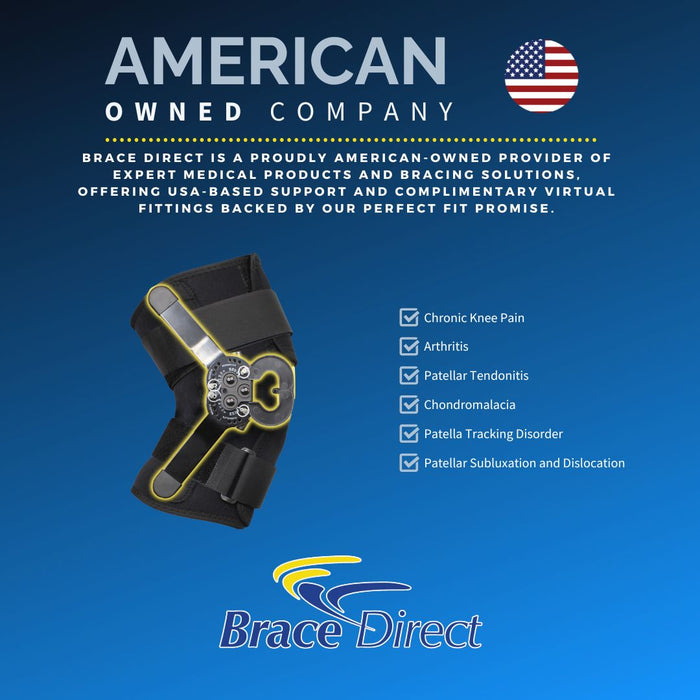 Brace Direct Internal Deluxe Knee Brace with Hinge - Advanced Pain Relief & Arthritis Support
