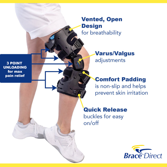 Brace Direct Osteoarthritis Unloader Knee Brace - Advanced Joint Relief & Stability for Arthritis
