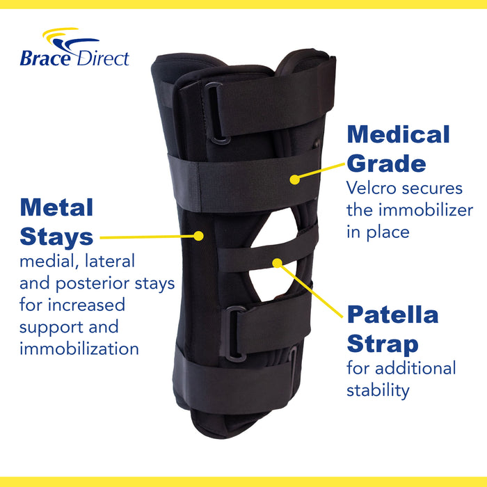 Brace Direct Tri Panel Knee Immobilizer - Advanced Post-Op & Ligament Recovery Support