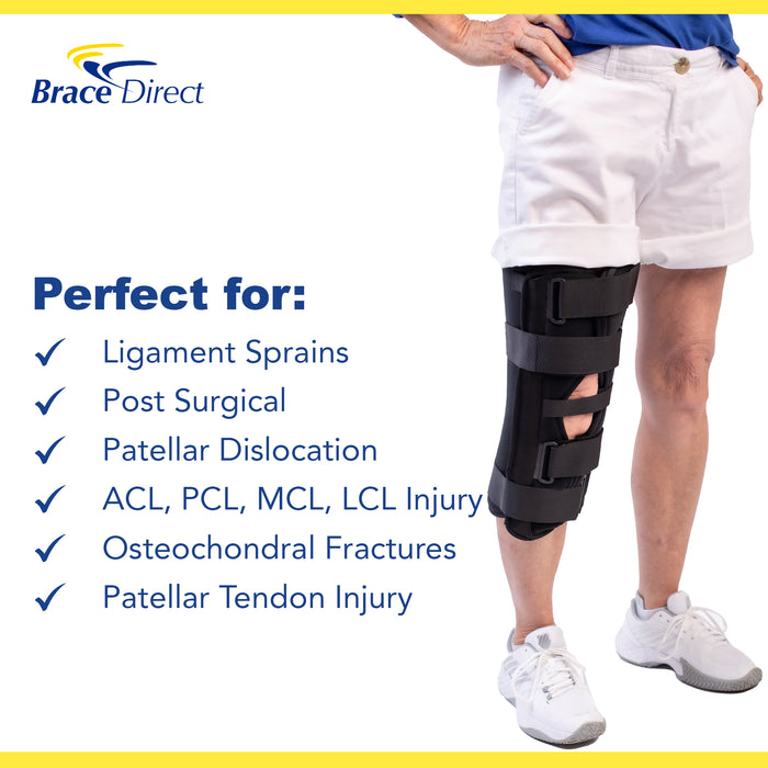 Brace Direct Tri Panel Knee Immobilizer - Advanced Post-Op & Ligament Recovery Support