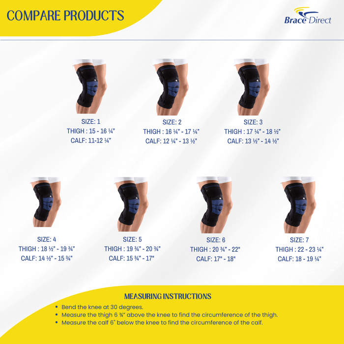 Bauerfeind GenuTrain S Knee Brace – Compression Knee Support for Swelling, Instability & Arthritis Relief