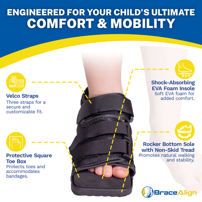 Brace Align Children'S Post Op Shoe - Medical-Grade Recovery Support For Kids L3260