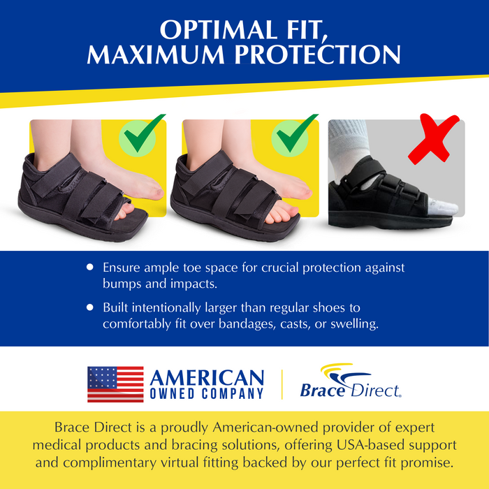 Brace Direct Pediatric Post Op Shoe L3260 - Professional Recovery Support For Children’S Foot & Toe Injuries