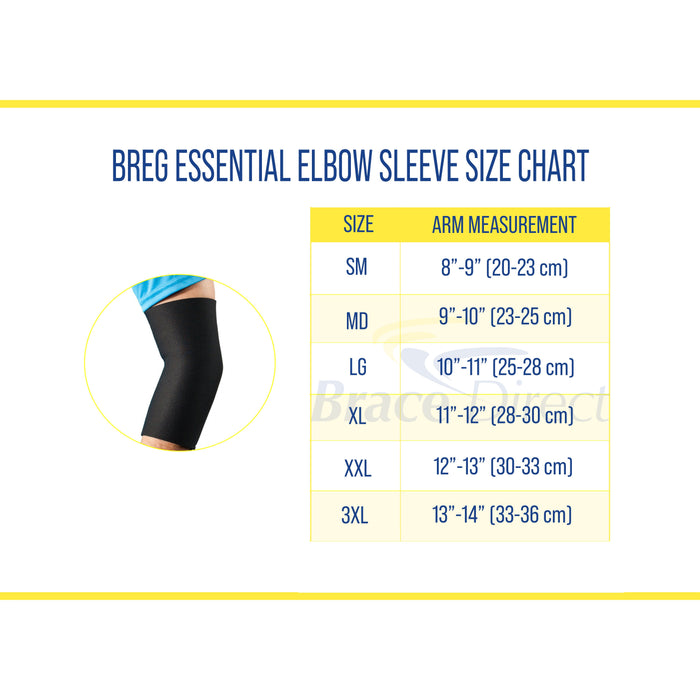 Breg Essential Elbow Sleeve - Compression Support for Tendonitis & Pain Relief