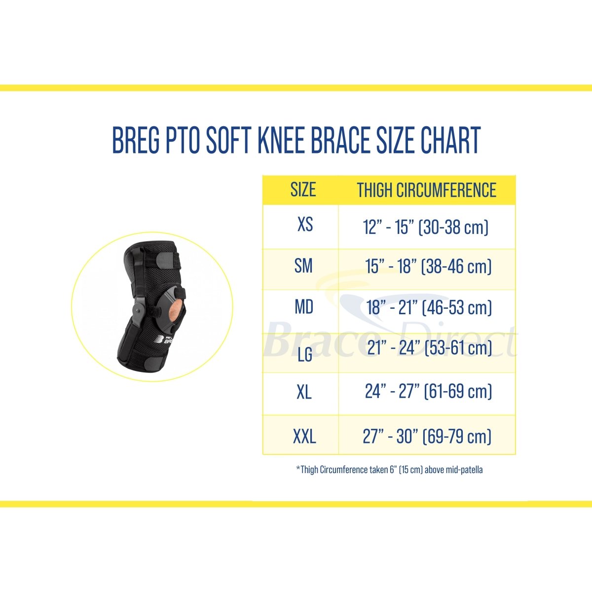Breg PTO Soft Airmesh Knee Brace - 14191 - Brace Direct