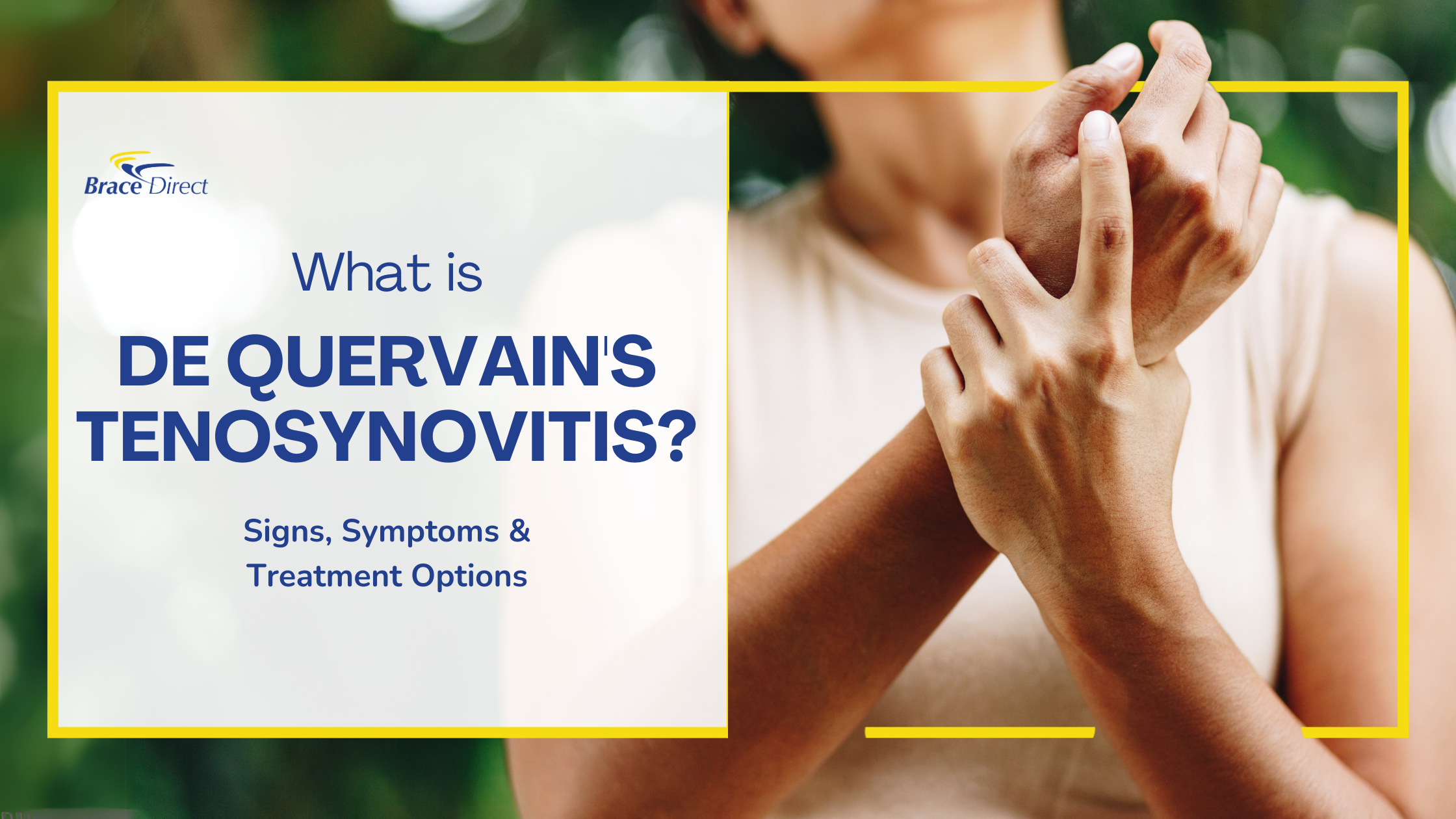 What is  De Quervain's Tenosynovitis and How Can A Splint Help?