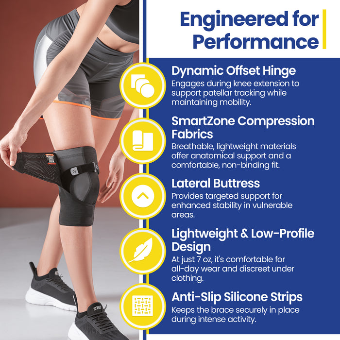 Breg FreeRunner L1820 Knee Brace | Best Knee Brace for Running and Patella Support