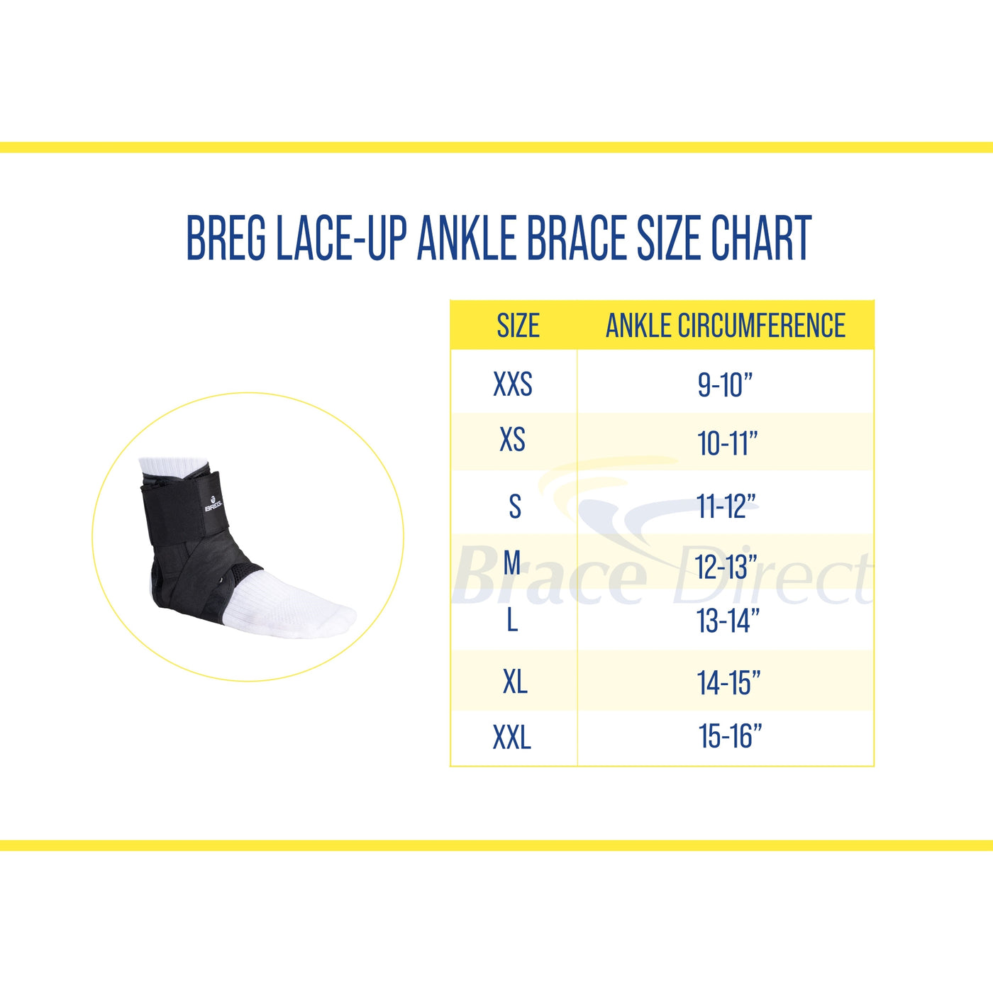 Best Lace Up Ankle Brace for Stability & Support Breg L1902
